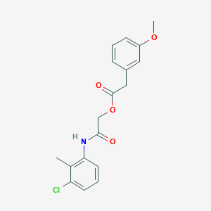 molecular formula C18H18ClNO4 B2409832 2-[(3-氯-2-甲基苯基)氨基]-2-氧代乙基(3-甲氧基苯基)乙酸酯 CAS No. 475237-20-8