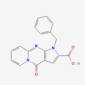 6-Benzyl-2-oxo-1,6,8-triazatricyclo[7.4.0.0,3,7]trideca-3(7),4,8,10,12-pentaene-5-carboxylic acid