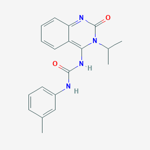 1-(3-Methylphenyl)-3-(2-oxo-3-propan-2-ylquinazolin-4-yl)urea