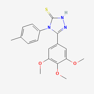 4-(p-Tolyl)-5-(3,4,5-trimethoxyphenyl)-4H-1,2,4-triazole-3-thiol