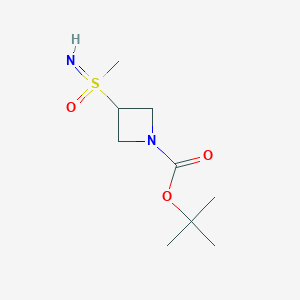 molecular formula C9H18N2O3S B2409864 叔丁基3-(甲基磺酰亚胺基)氮杂环丁烷-1-羧酸酯 CAS No. 2241129-90-6