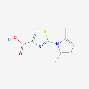 molecular formula C10H10N2O2S B2409869 2-(2,5-dimethyl-1H-pyrrol-1-yl)-1,3-thiazole-4-carboxylic acid CAS No. 1400636-80-7