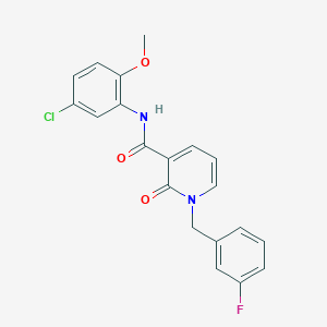 molecular formula C20H16ClFN2O3 B2409871 1-(3-氟苄基)-N-(5-氯-2-甲氧基苯基)-2-氧代-1,2-二氢吡啶-3-甲酰胺 CAS No. 1005300-00-4