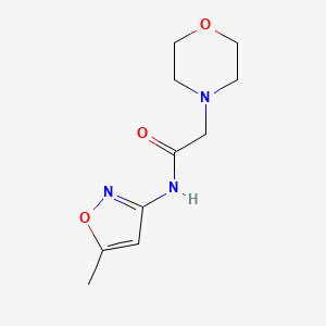 molecular formula C10H15N3O3 B2409877 N-(5-甲基-1,2-噁唑-3-基)-2-(吗啉-4-基)乙酰胺 CAS No. 297149-99-6