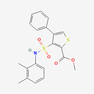 molecular formula C20H19NO4S2 B2409882 Methyl 3-[(2,3-dimethylphenyl)sulfamoyl]-4-phenylthiophene-2-carboxylate CAS No. 895263-79-3