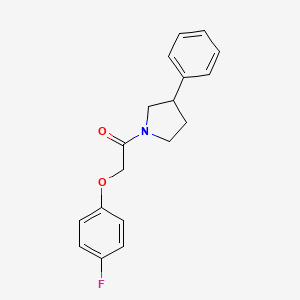 2-(4-Fluorophenoxy)-1-(3-phenylpyrrolidin-1-yl)ethanone