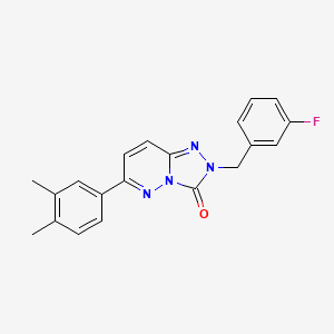 molecular formula C20H17FN4O B2409900 6-(3,4-dimethylphenyl)-2-(3-fluorobenzyl)-[1,2,4]triazolo[4,3-b]pyridazin-3(2H)-one CAS No. 1251602-79-5