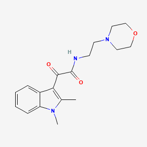 2-(1,2-dimethyl-1H-indol-3-yl)-N-(2-morpholinoethyl)-2-oxoacetamide