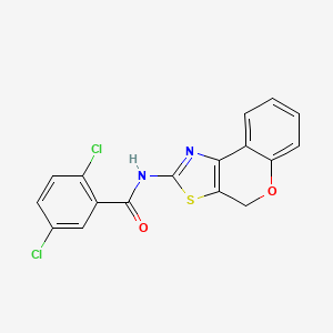 molecular formula C17H10Cl2N2O2S B2409904 2,5-二氯-N-(4H-色烯[4,3-d]噻唑-2-基)苯甲酰胺 CAS No. 681162-05-0