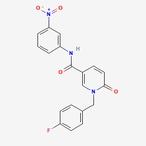 1-[(4-fluorophenyl)methyl]-N-(3-nitrophenyl)-6-oxopyridine-3-carboxamide
