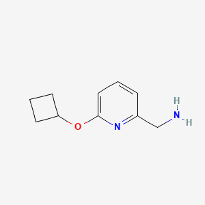 molecular formula C10H14N2O B2409923 (6-环丁氧基吡啶-2-基)甲胺 CAS No. 1248422-79-8