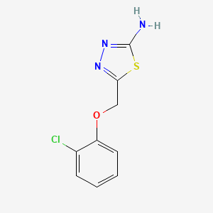 5-[(2-Chlorophenoxy)methyl]-1,3,4-thiadiazol-2-amine
