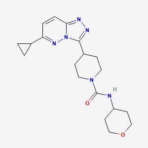 molecular formula C19H26N6O2 B2409943 4-{6-cyclopropyl-[1,2,4]triazolo[4,3-b]pyridazin-3-yl}-N-(oxan-4-yl)piperidine-1-carboxamide CAS No. 2199187-43-2