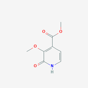 molecular formula C8H9NO4 B2409978 2-羟基-3-甲氧基吡啶-4-羧酸甲酯 CAS No. 1891129-54-6