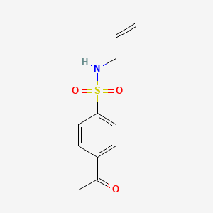 molecular formula C11H13NO3S B2409980 4-acetyl-N-allylbenzenesulfonamide CAS No. 749920-60-3