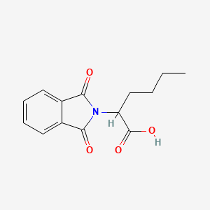 molecular formula C14H15NO4 B2409987 2-(1,3-二氧代-1,3-二氢-2H-异吲哚-2-基)己酸 CAS No. 4702-12-9