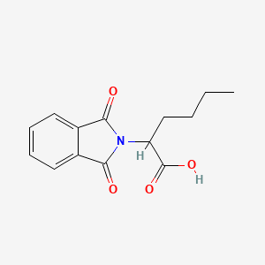 molecular formula C14H15NO4 B2409987 2-(1,3-Dioxo-1,3-dihydro-2H-isoindol-2-yl)hexansäure CAS No. 4702-12-9