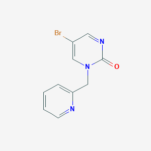 molecular formula C10H8BrN3O B2409999 5-溴-1-(吡啶-2-基甲基)嘧啶-2(1H)-酮 CAS No. 1824053-13-5
