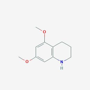 molecular formula C11H15NO2 B2410001 5,7-Dimethoxy-1,2,3,4-tetrahydroquinoline CAS No. 250156-42-4