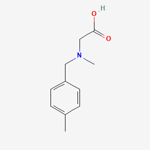 molecular formula C11H15NO2 B2410034 N-methyl-N-(4-methylbenzyl)glycine CAS No. 1041538-08-2