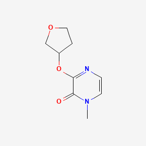molecular formula C9H12N2O3 B2410039 1-Methyl-3-(oxolan-3-yloxy)-1,2-dihydropyrazin-2-one CAS No. 2195816-36-3