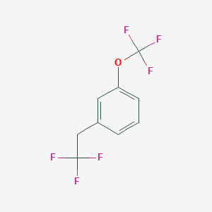 molecular formula C9H6F6O B2410046 1-(2,2,2-Trifluoroethyl)-3-(trifluoromethoxy)-benzene CAS No. 1823644-43-4