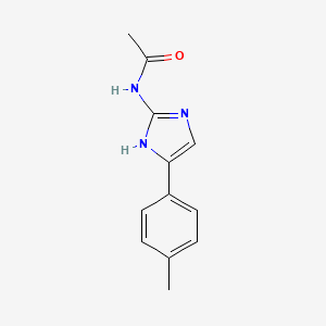 molecular formula C12H13N3O B2410049 N-[5-(4-甲基苯基)-1H-咪唑-2-基]乙酰胺 CAS No. 160041-65-6