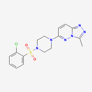 6-(4-((2-Chlorophenyl)sulfonyl)piperazin-1-yl)-3-methyl-[1,2,4]triazolo[4,3-b]pyridazine