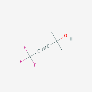 molecular formula C6H7F3O B2410053 5,5,5-三氟-2-甲基戊-3-炔-2-醇 CAS No. 407-56-7