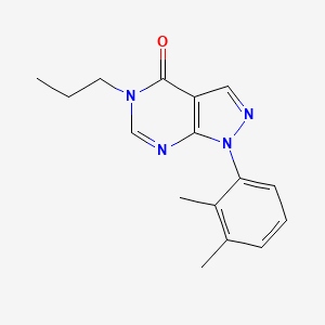 molecular formula C16H18N4O B2410055 1-(2,3-二甲苯基)-5-丙基-1H-吡唑并[3,4-d]嘧啶-4(5H)-酮 CAS No. 895020-80-1