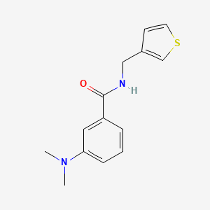molecular formula C14H16N2OS B2410063 3-(dimethylamino)-N-(thiophen-3-ylmethyl)benzamide CAS No. 1207051-86-2