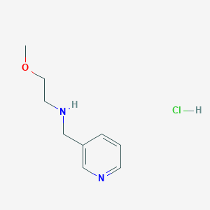 molecular formula C9H15ClN2O B2410064 (2-Methoxyethyl)(3-pyridinylmethyl)amine hydrochloride CAS No. 1049803-09-9