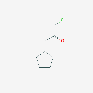 molecular formula C8H13ClO B2410066 1-Chloro-3-cyclopentylpropan-2-one CAS No. 1515497-79-6