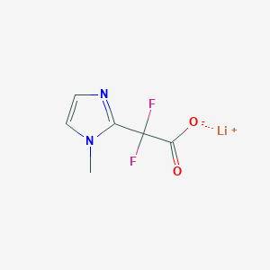 Lithium 2,2-difluoro-2-(1-methyl-1H-imidazol-2-yl)acetate