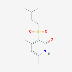 3-(isopentylsulfonyl)-4,6-dimethyl-2(1H)-pyridinone