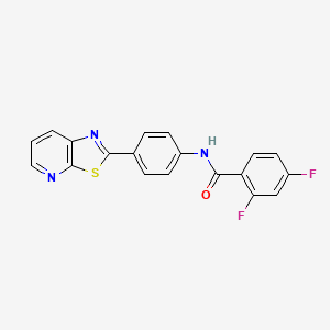 2,4-difluoro-N-(4-(thiazolo[5,4-b]pyridin-2-yl)phenyl)benzamide