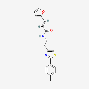 (E)-3-(furan-2-yl)-N-(2-(2-(p-tolyl)thiazol-4-yl)ethyl)acrylamide