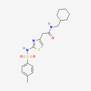 N-(cyclohexylmethyl)-2-(2-(4-methylphenylsulfonamido)thiazol-4-yl)acetamide