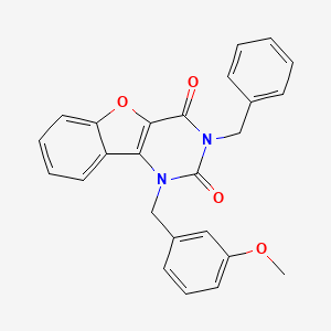 3-benzyl-1-(3-methoxybenzyl)benzofuro[3,2-d]pyrimidine-2,4(1H,3H)-dione