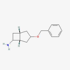 molecular formula C14H19NO B2410118 (1R,5S)-3-Phenylmethoxybicyclo[3.2.0]heptan-6-amine CAS No. 2413864-26-1