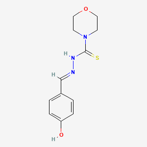 (E)-N'-(4-hydroxybenzylidene)morpholine-4-carbothiohydrazide