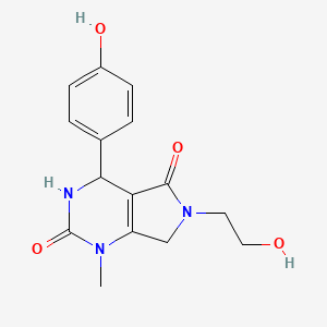 6-(2-hydroxyethyl)-4-(4-hydroxyphenyl)-1-methyl-3,4,6,7-tetrahydro-1H-pyrrolo[3,4-d]pyrimidine-2,5-dione