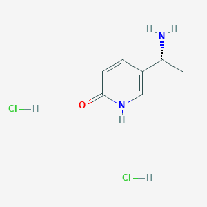 5-[(1R)-1-Aminoethyl]-1H-pyridin-2-one;dihydrochloride