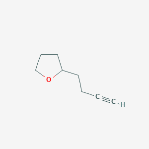 molecular formula C8H12O B2410174 Furan, 2-(3-butyn-1-yl)tetrahydro- CAS No. 2229443-52-9
