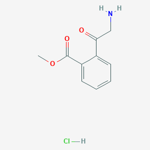 molecular formula C10H12ClNO3 B2410179 Methyl 2-(2-aminoacetyl)benzoate;hydrochloride CAS No. 1260898-48-3