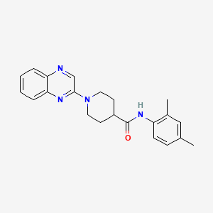 molecular formula C22H24N4O B2410206 N-(2,4-dimethylphenyl)-1-quinoxalin-2-ylpiperidine-4-carboxamide CAS No. 946384-28-7