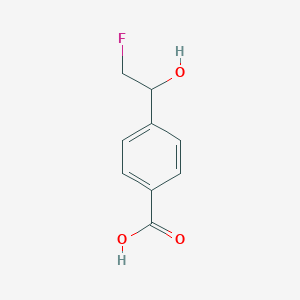 molecular formula C9H9FO3 B2410218 4-(2-氟-1-羟乙基)苯甲酸 CAS No. 2168456-24-2