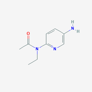 molecular formula C9H13N3O B2410231 N-(5-aminopyridin-2-yl)-N-ethylacetamide CAS No. 92808-21-4