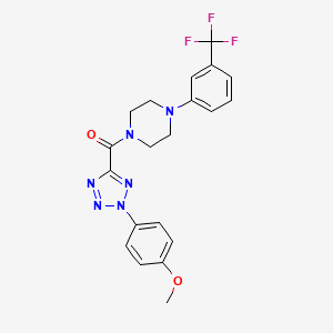 (2-(4-methoxyphenyl)-2H-tetrazol-5-yl)(4-(3-(trifluoromethyl)phenyl)piperazin-1-yl)methanone