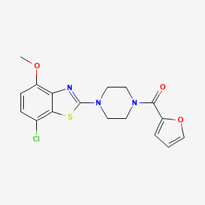 (4-(7-Chloro-4-methoxybenzo[d]thiazol-2-yl)piperazin-1-yl)(furan-2-yl)methanone